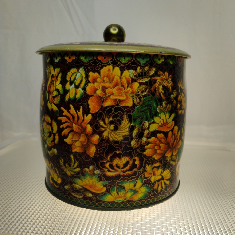 Floral Decorative Canister